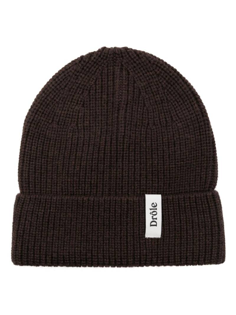 Drôle De Monsieur Le Bonnet Drôle beanie hat - Brown von Drôle De Monsieur