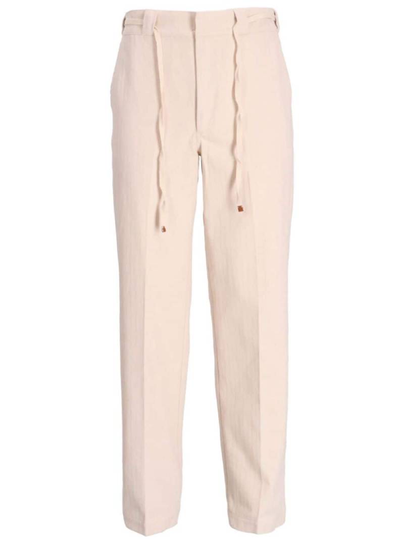 Drôle De Monsieur Le Pantalon Chevron Trousers - Neutrals von Drôle De Monsieur