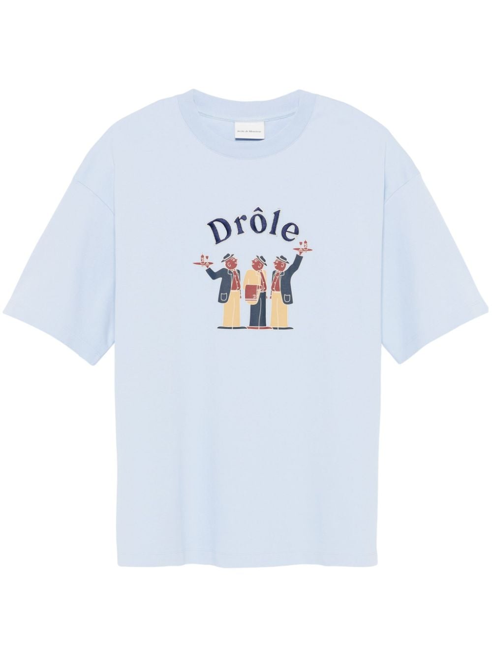 Drôle De Monsieur Le Crillon T-shirt - Blue von Drôle De Monsieur