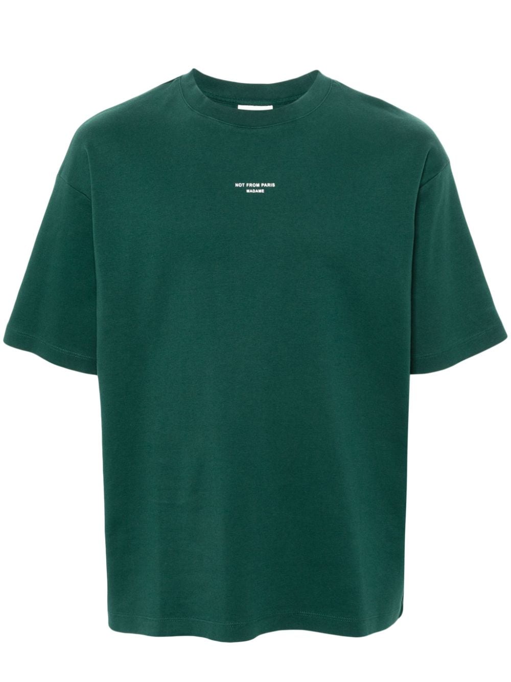 Drôle De Monsieur Le T-shirt Slogan Classique top - Green von Drôle De Monsieur