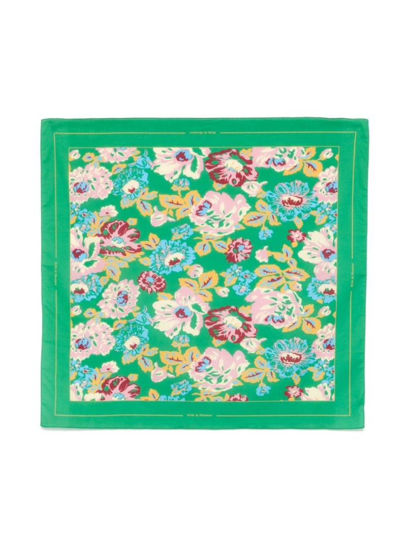 Drôle De Monsieur Peony scarf - Green von Drôle De Monsieur