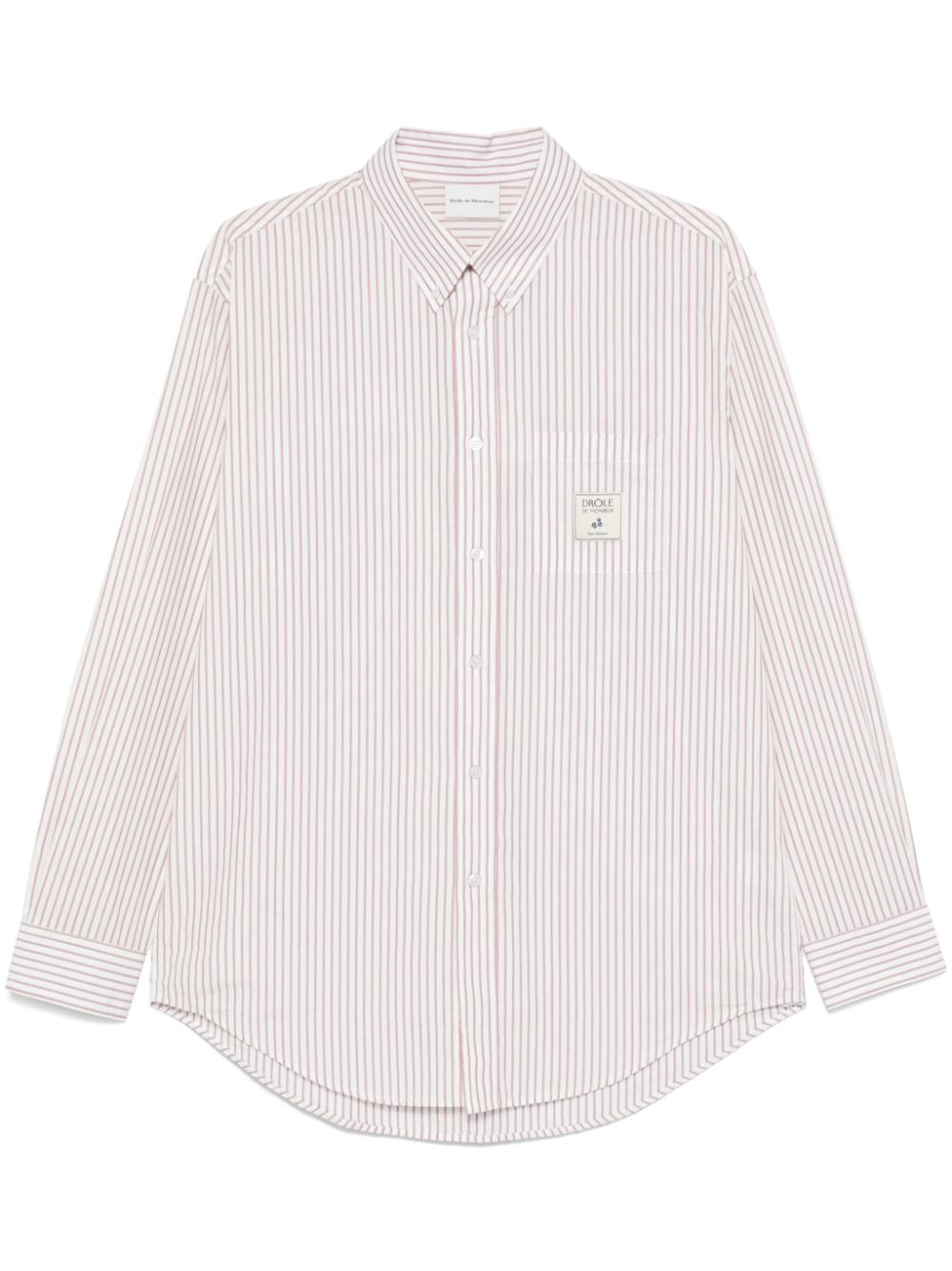 Drôle De Monsieur Rayée shirt - White von Drôle De Monsieur