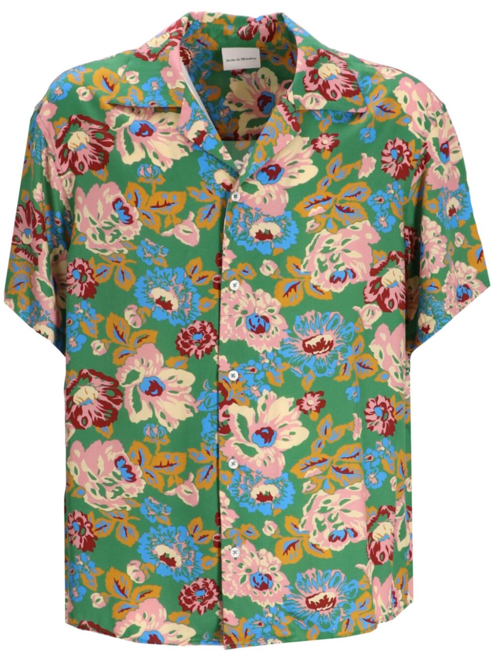 Drôle De Monsieur The Peony Shirt - Green von Drôle De Monsieur