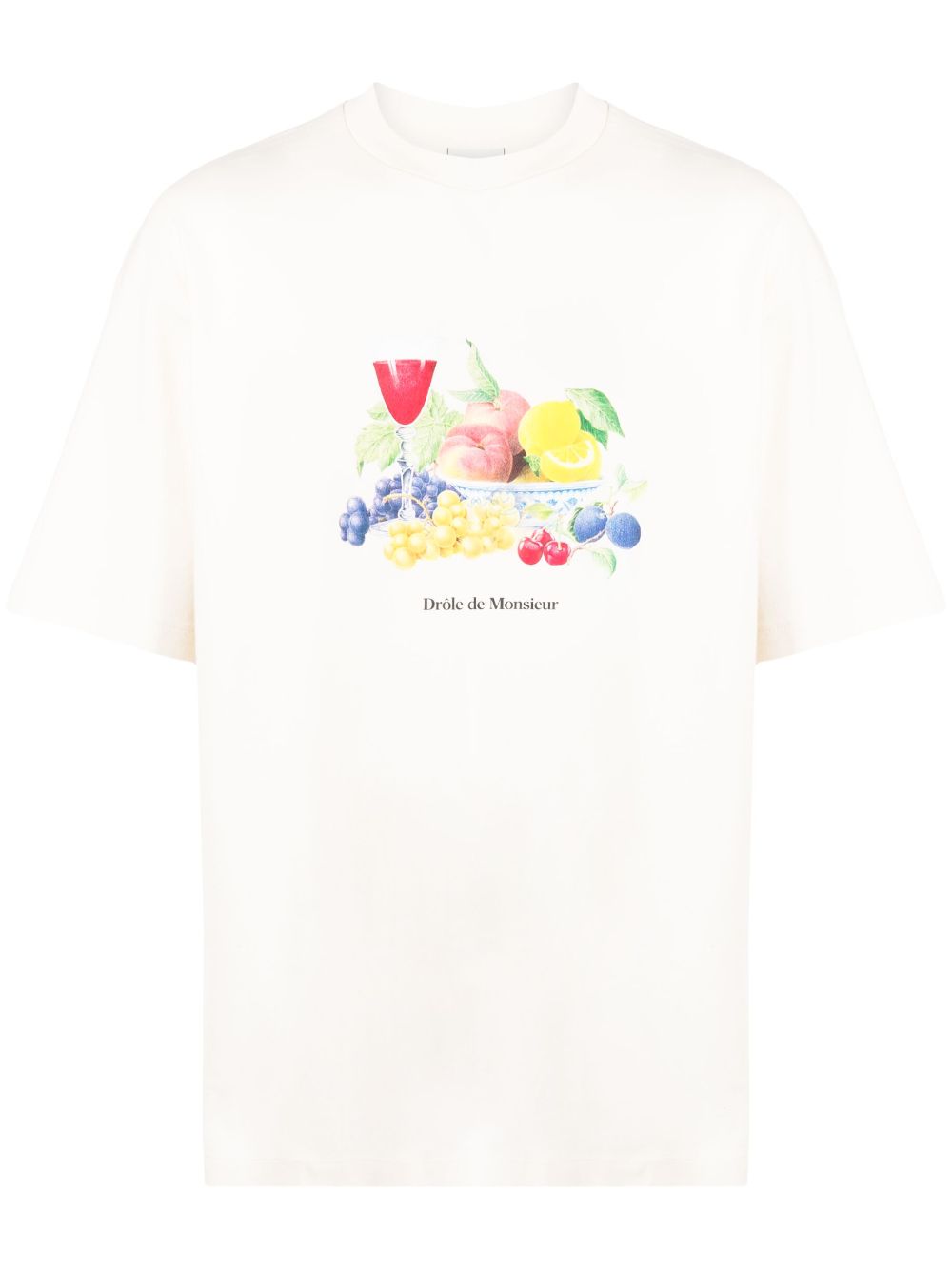 Drôle De Monsieur Vase à Fruits print T-shirt - Neutrals von Drôle De Monsieur