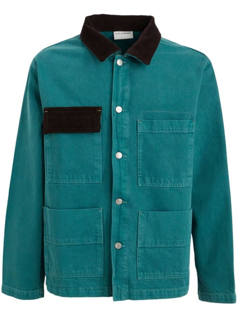 Drôle De Monsieur denim jacket - Green von Drôle De Monsieur