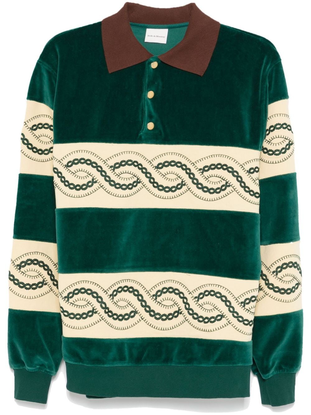 Drôle De Monsieur embroidered polo shirt - Green von Drôle De Monsieur