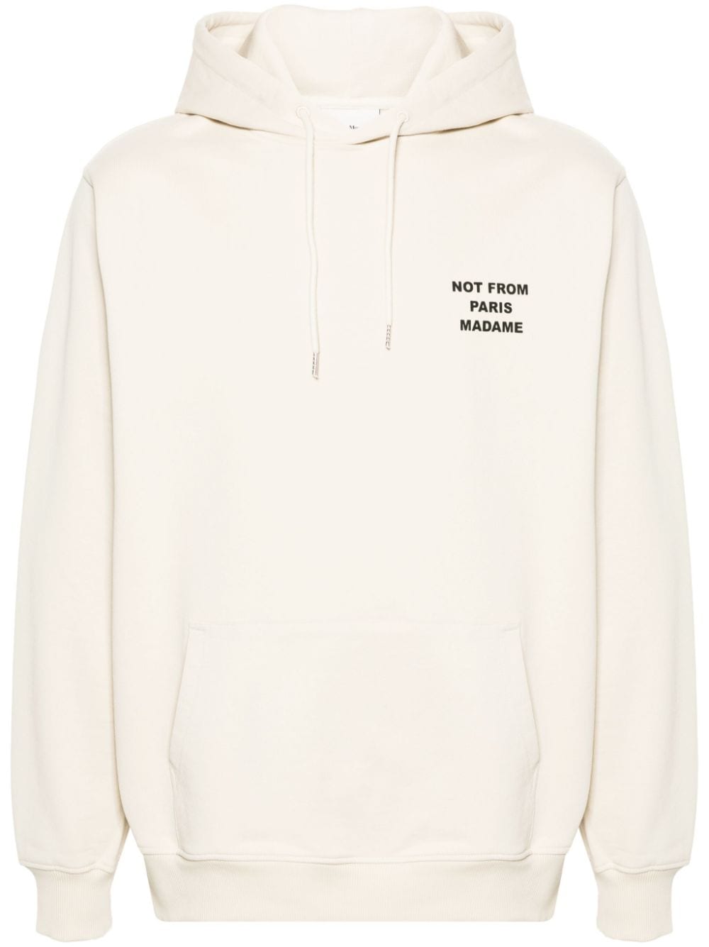 Drôle De Monsieur logo-print cotton hoodie - Neutrals von Drôle De Monsieur