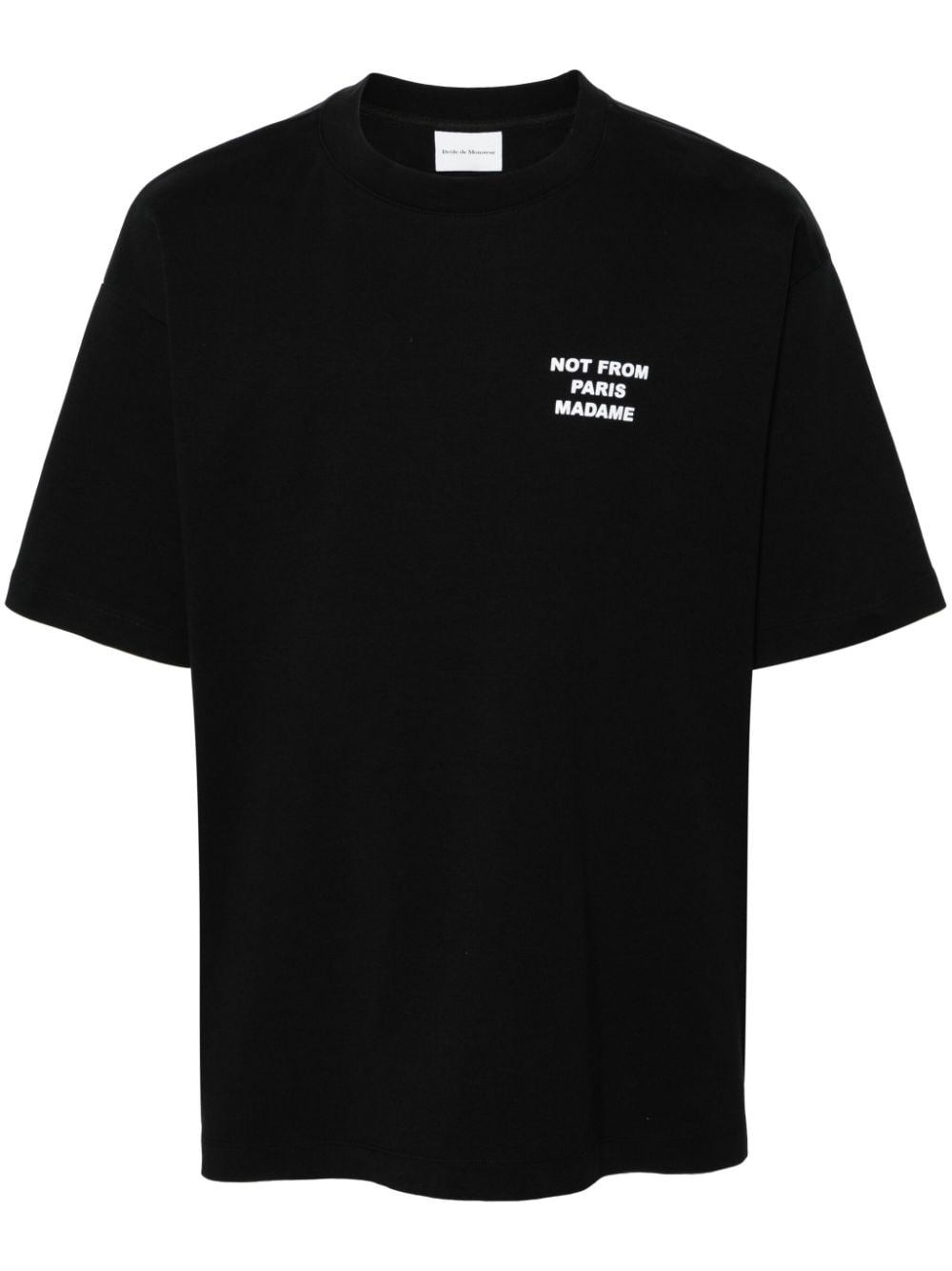 Drôle De Monsieur slogan-print cotton T-shirt - Black von Drôle De Monsieur