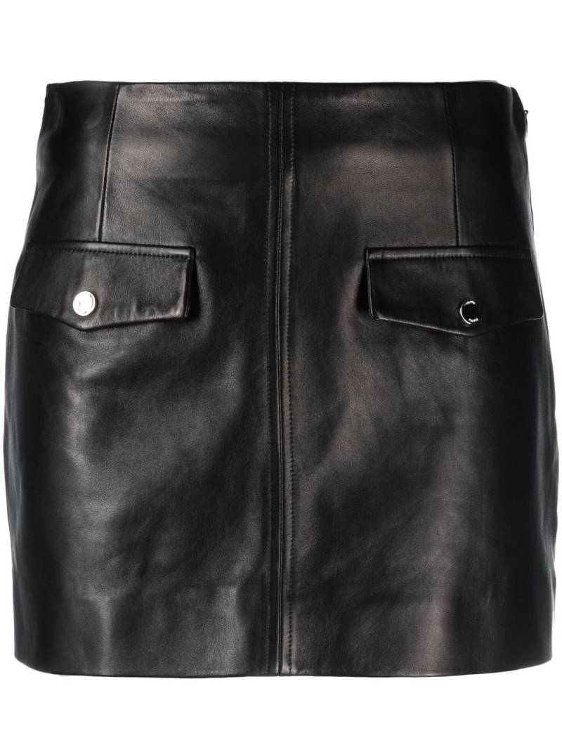 Drome fitted lambskin miniskirt - Black von Drome