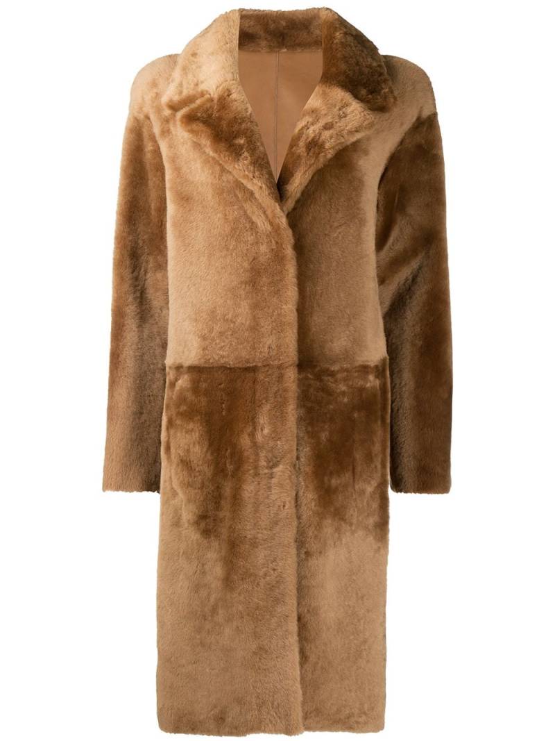 Drome textured shearling coat - Brown von Drome