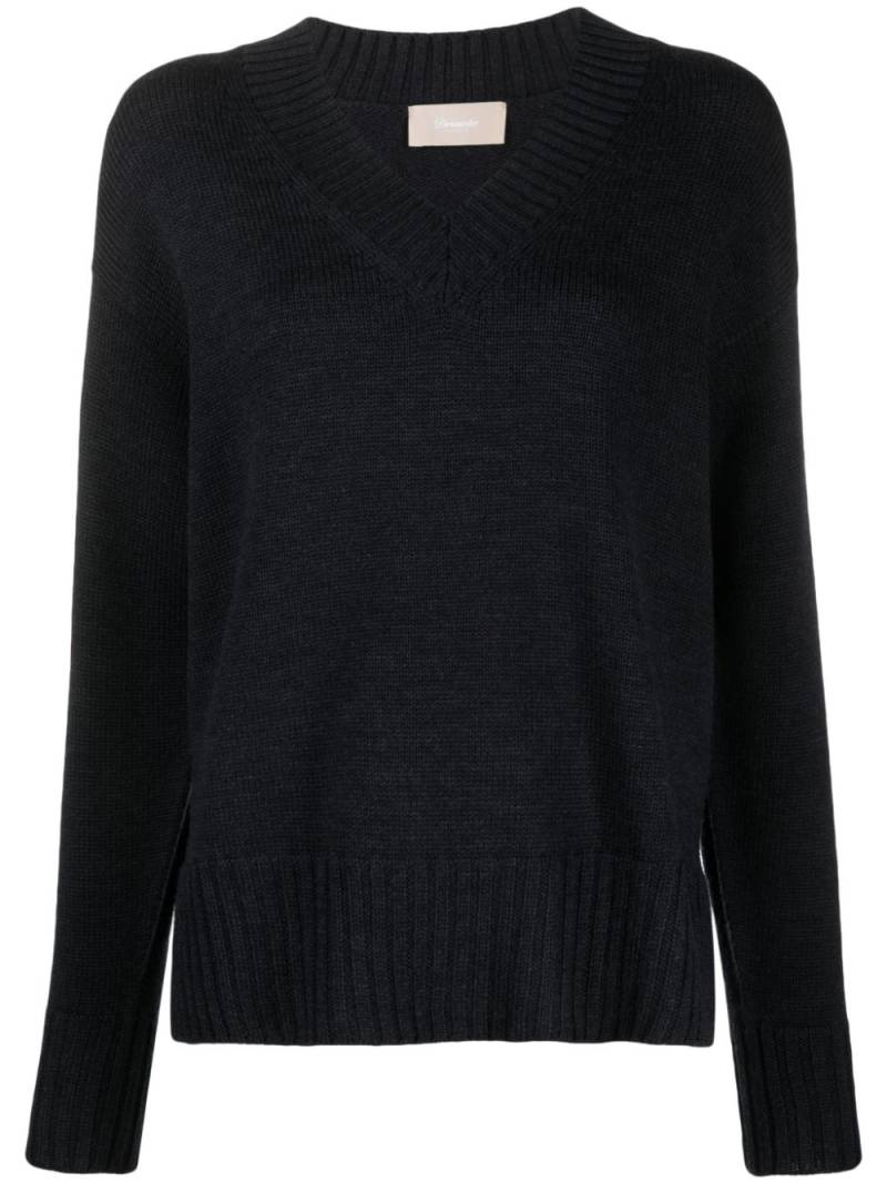 Drumohr V-neck wool jumper - Grey von Drumohr