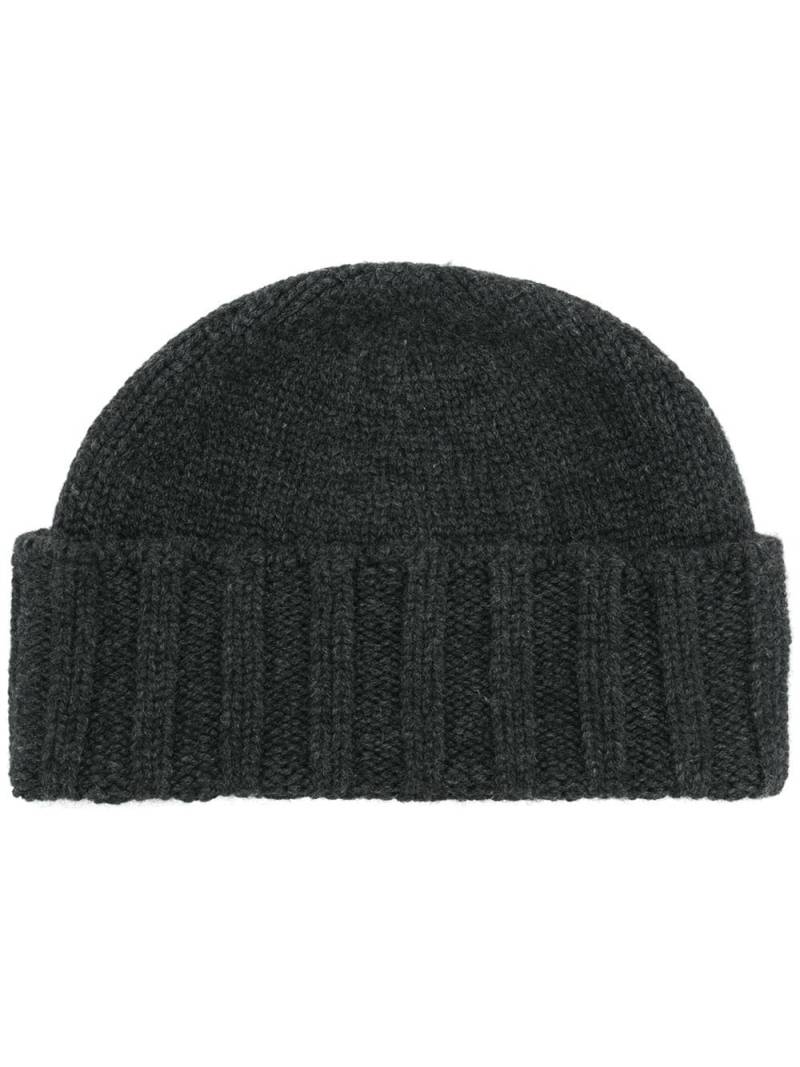 Drumohr cable knit beanie - Grey von Drumohr