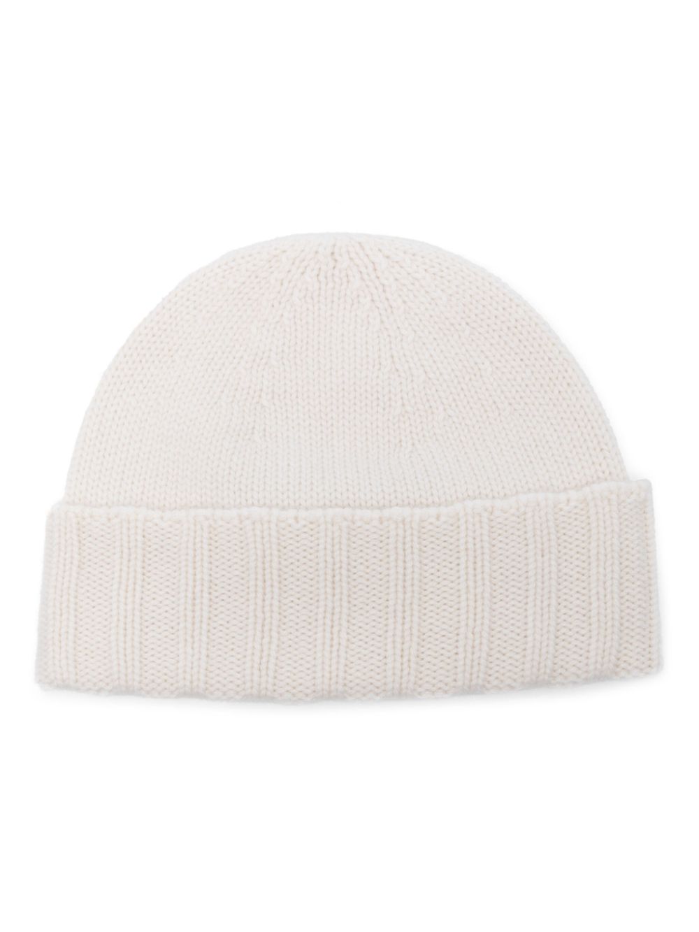 Drumohr cashmere beanie hat - White von Drumohr