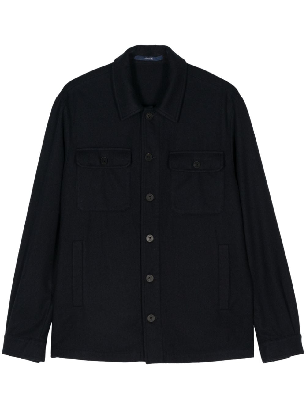 Drumohr cashmere overshirt - Blue von Drumohr