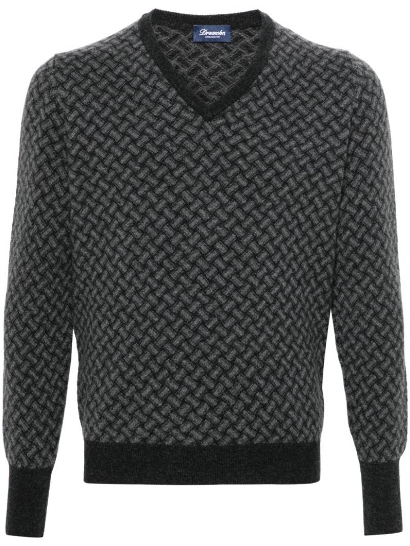 Drumohr cashmere sweater - Grey von Drumohr