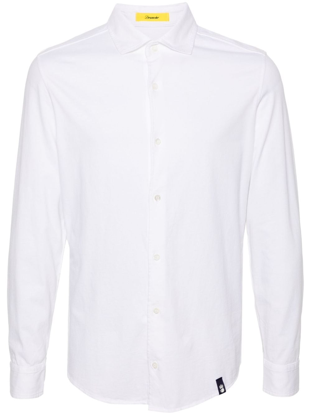 Drumohr classic-collar cotton shirt - White von Drumohr