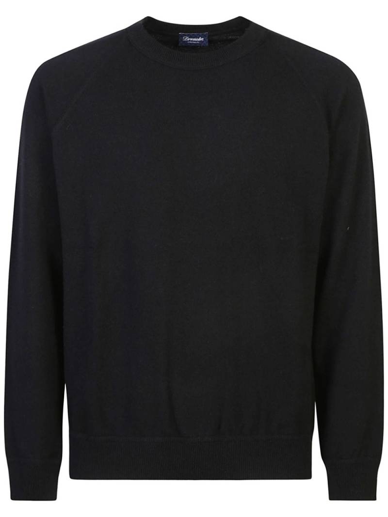 Drumohr crew-neck cashmere sweater - Black von Drumohr