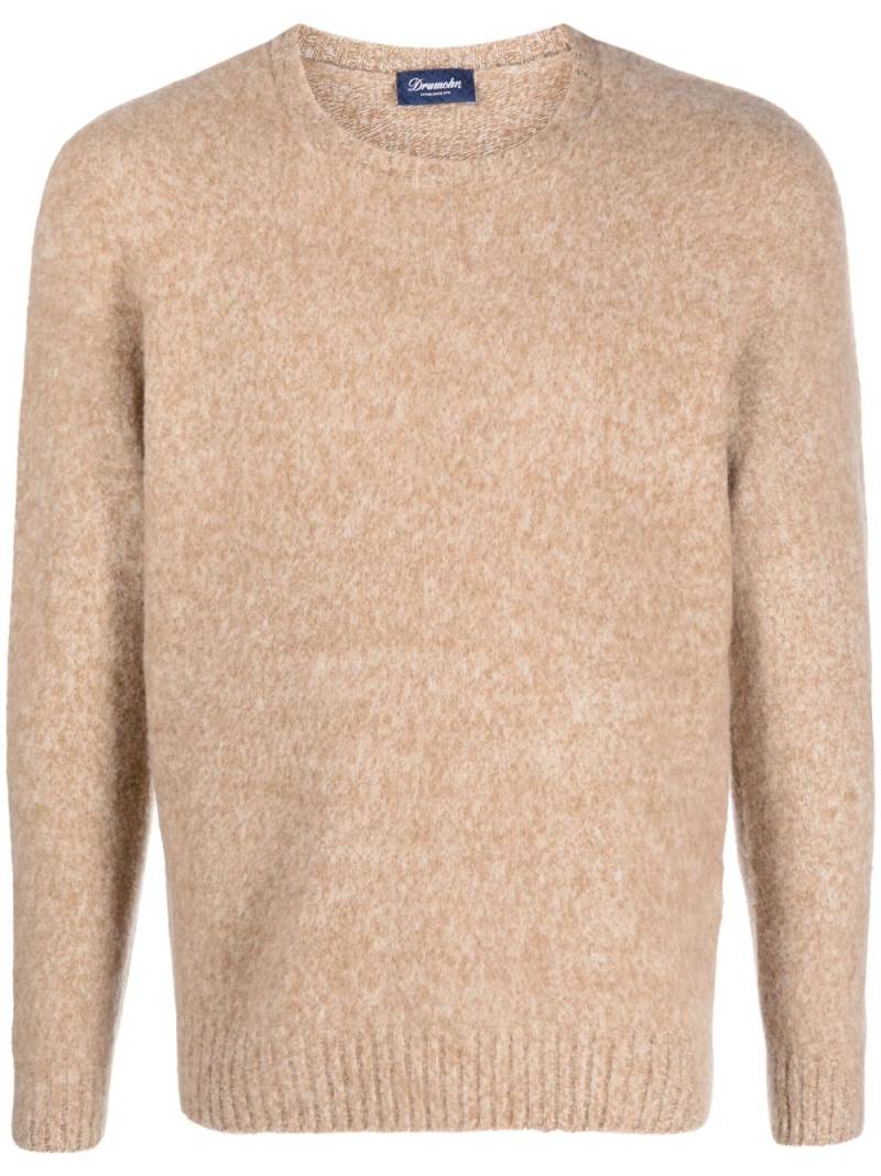 Drumohr crew-neck lambs-wool jumper - Neutrals von Drumohr