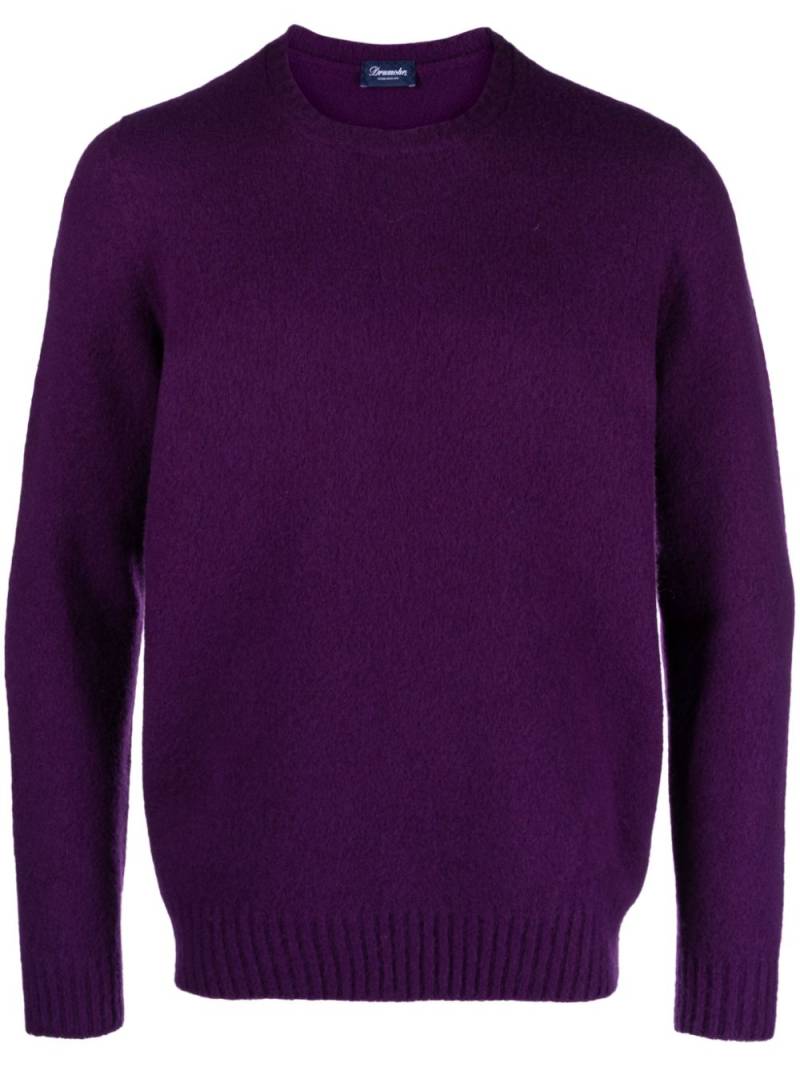 Drumohr crew-neck lambswool jumper - Purple von Drumohr