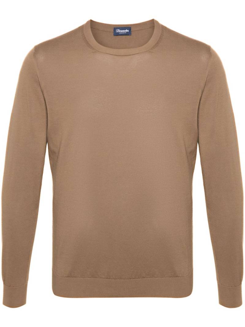 Drumohr fine-knit jumper - Brown von Drumohr