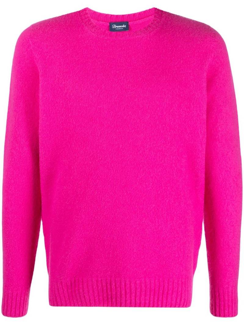 Drumohr fine-knit wool jumper - Pink von Drumohr