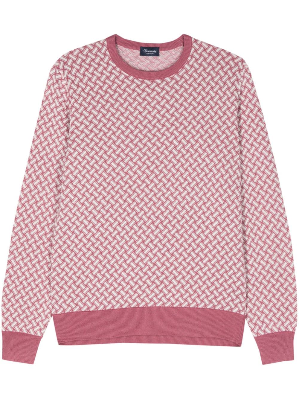 Drumohr intarsia-pattern jumper - Pink von Drumohr