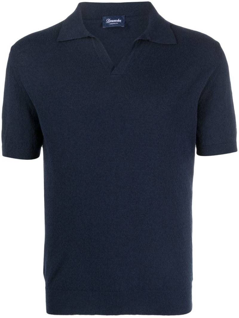 Drumohr jersey short-sleeved polo shirt - Blue von Drumohr