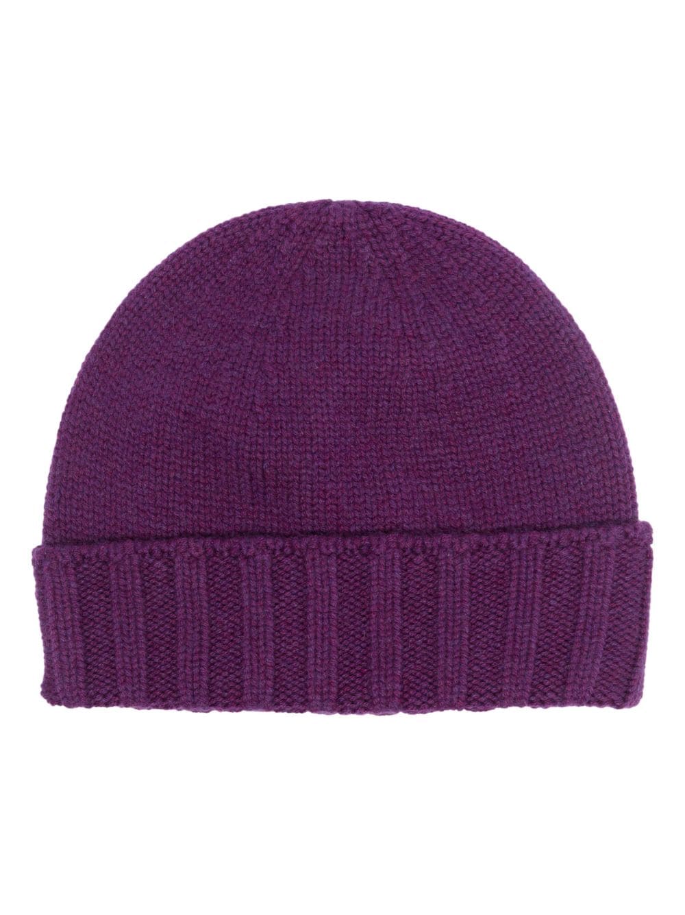 Drumohr knitted cashmere beanie - Purple von Drumohr
