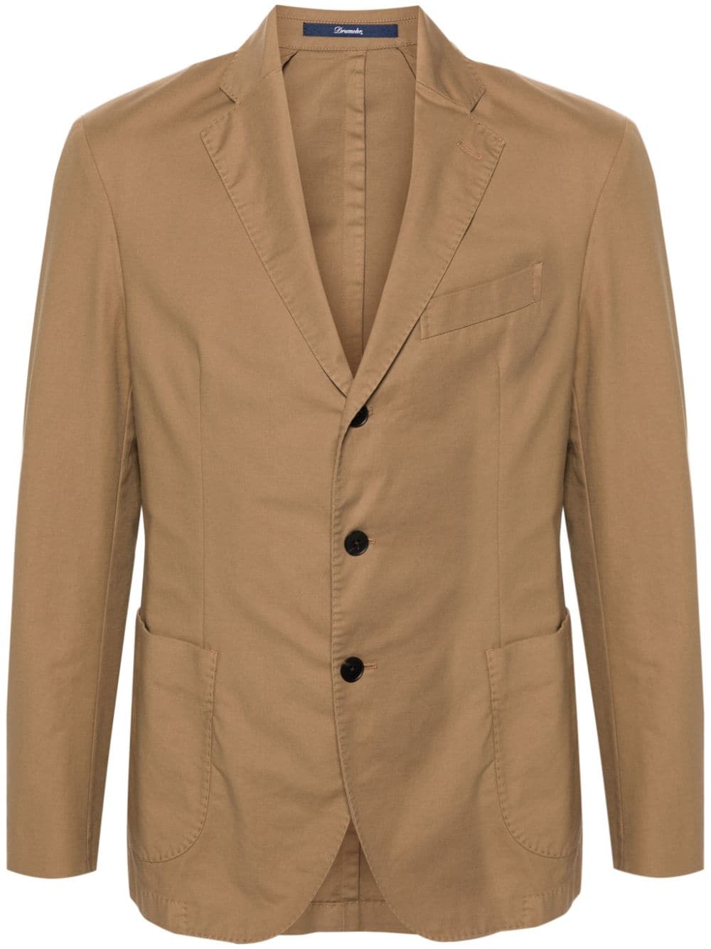 Drumohr notched-lapels single-breasted blazer - Brown von Drumohr