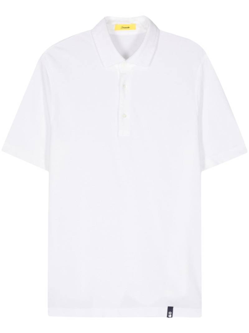 Drumohr piqué polo shirt - White von Drumohr