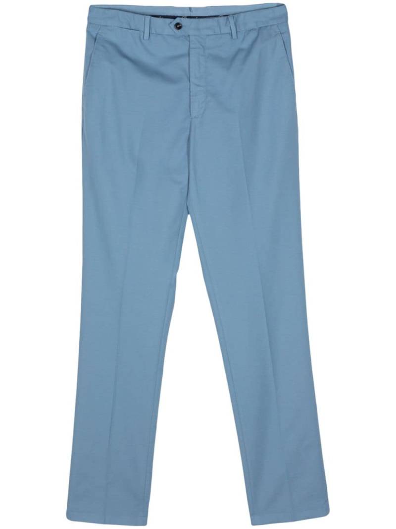 Drumohr pressed-crease tapered trousers - Blue von Drumohr