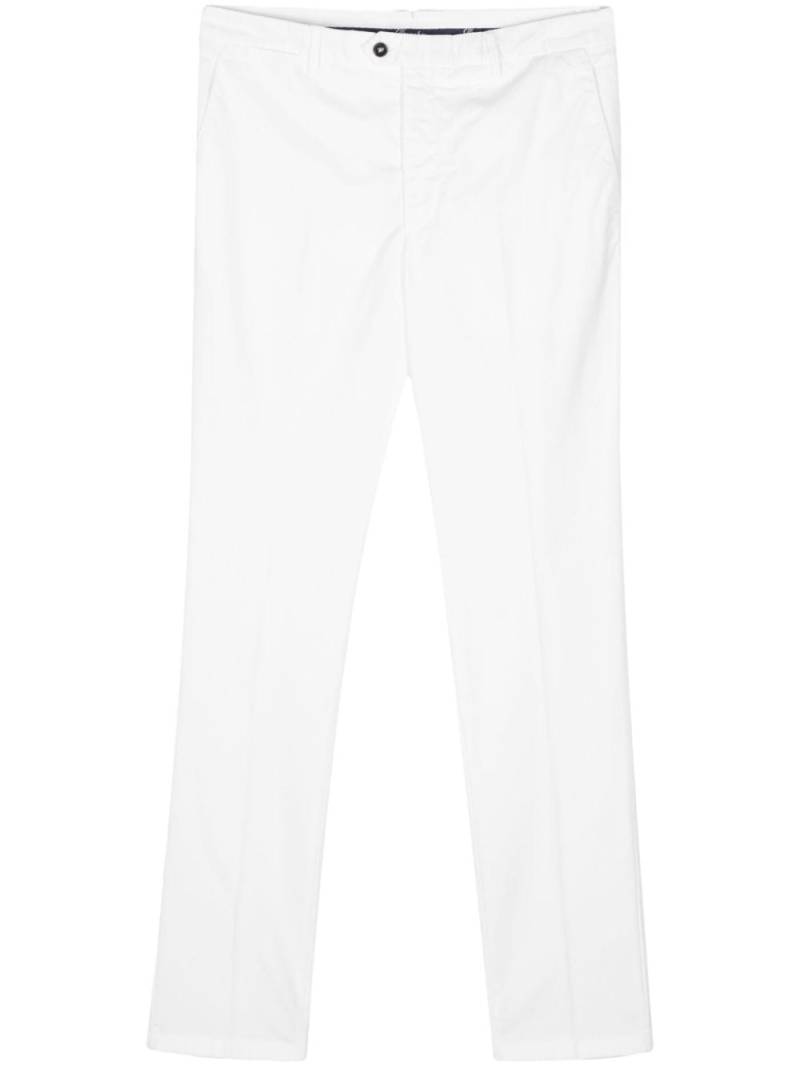 Drumohr pressed-crease tapered trousers - White von Drumohr