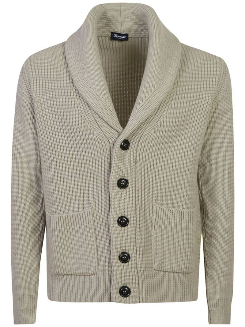 Drumohr ribbed-knit cardigan - Green von Drumohr