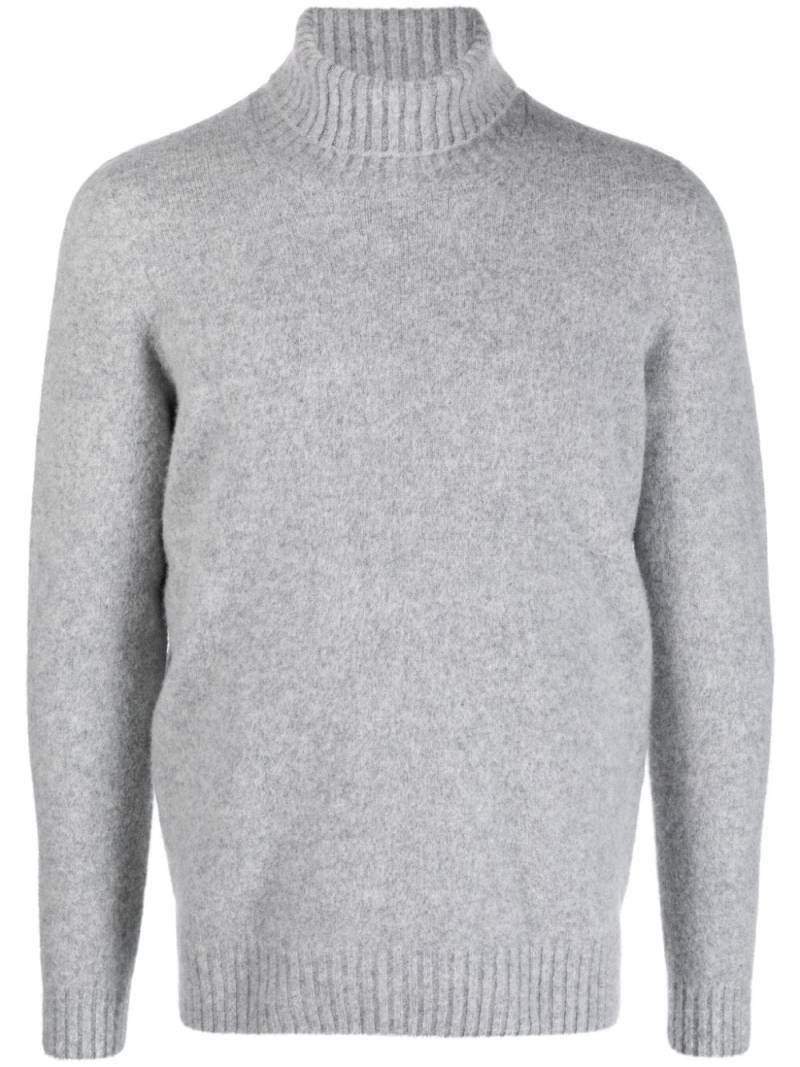 Drumohr roll-neck lambs wool jumper - Grey von Drumohr