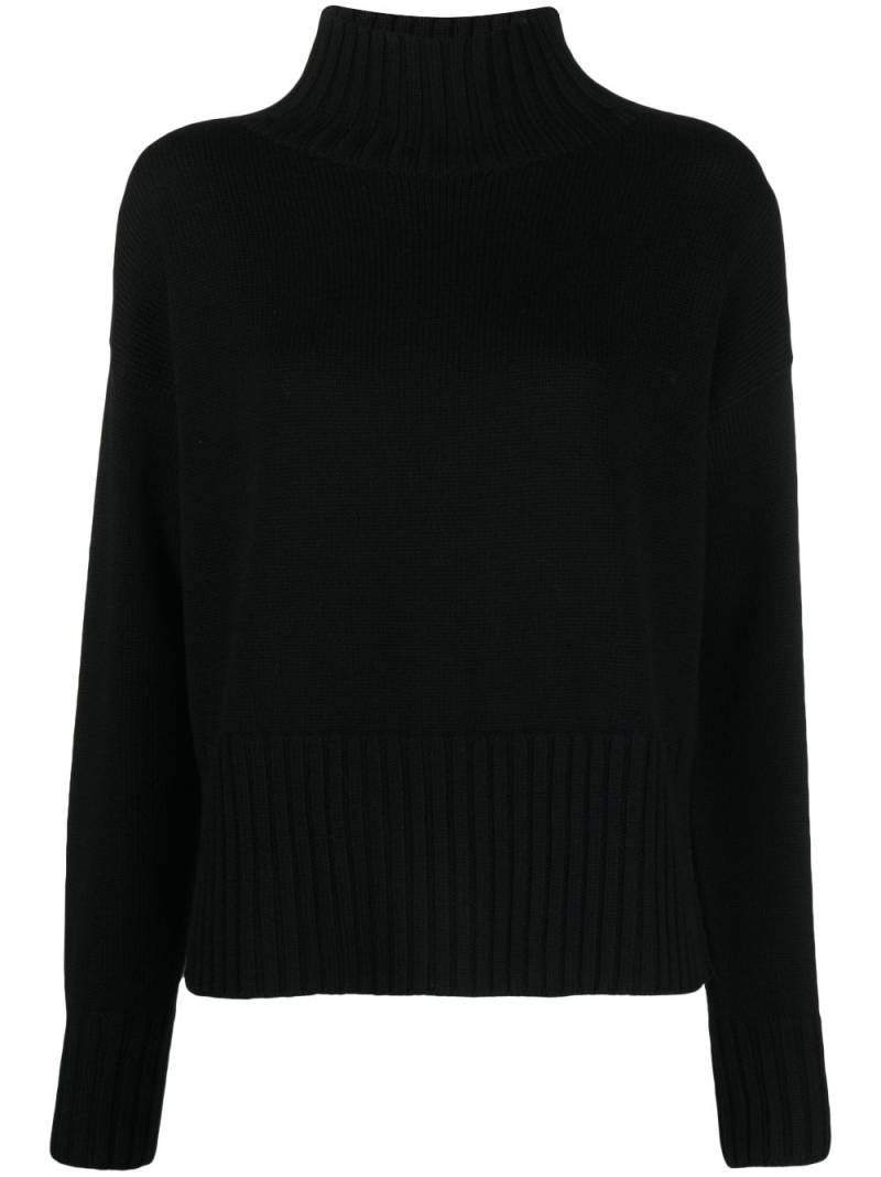 Drumohr roll-neck merino jumper - Black von Drumohr