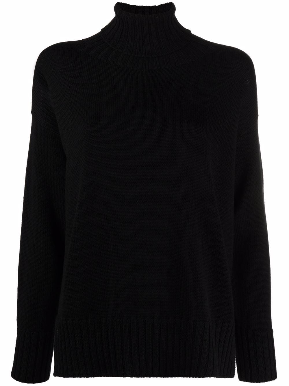 Drumohr roll-neck merino jumper - Black von Drumohr