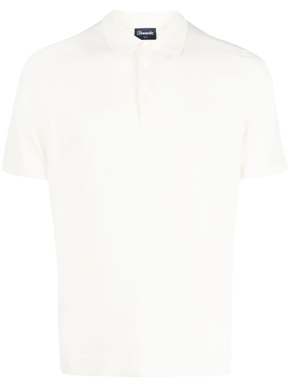 Drumohr short-sleeved cotton polo shirt - Neutrals von Drumohr