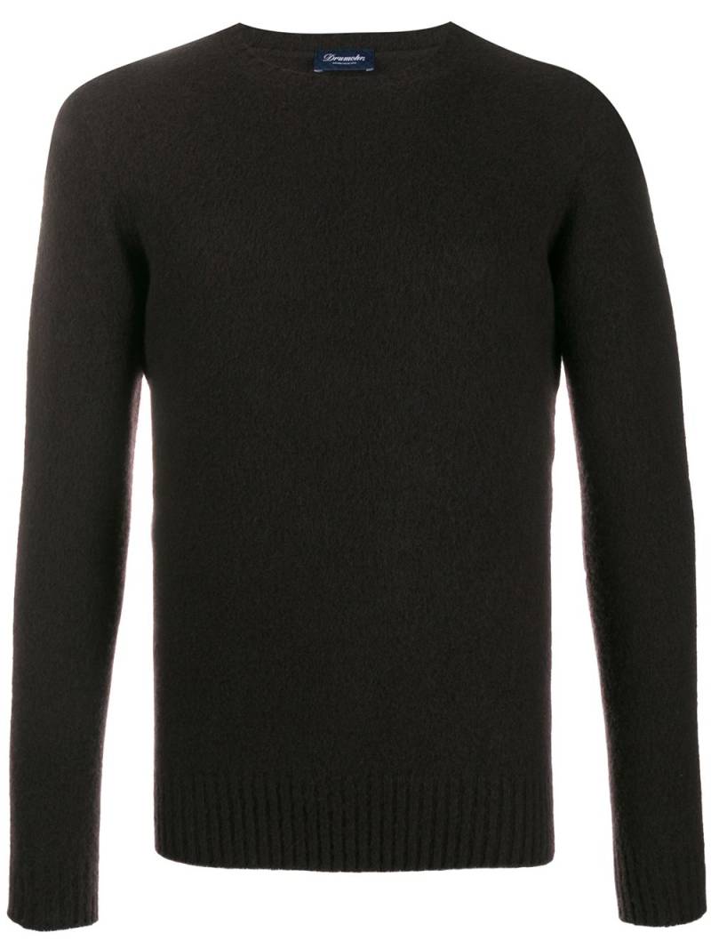 Drumohr slim fit jumper - Brown von Drumohr