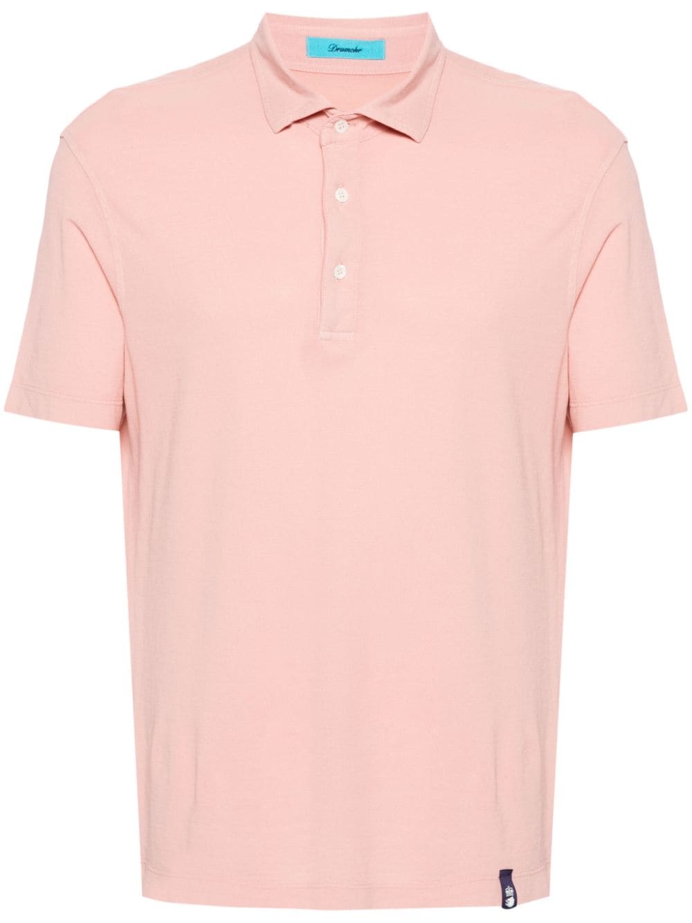 Drumohr spread-collar cotton polo shirt - Pink von Drumohr