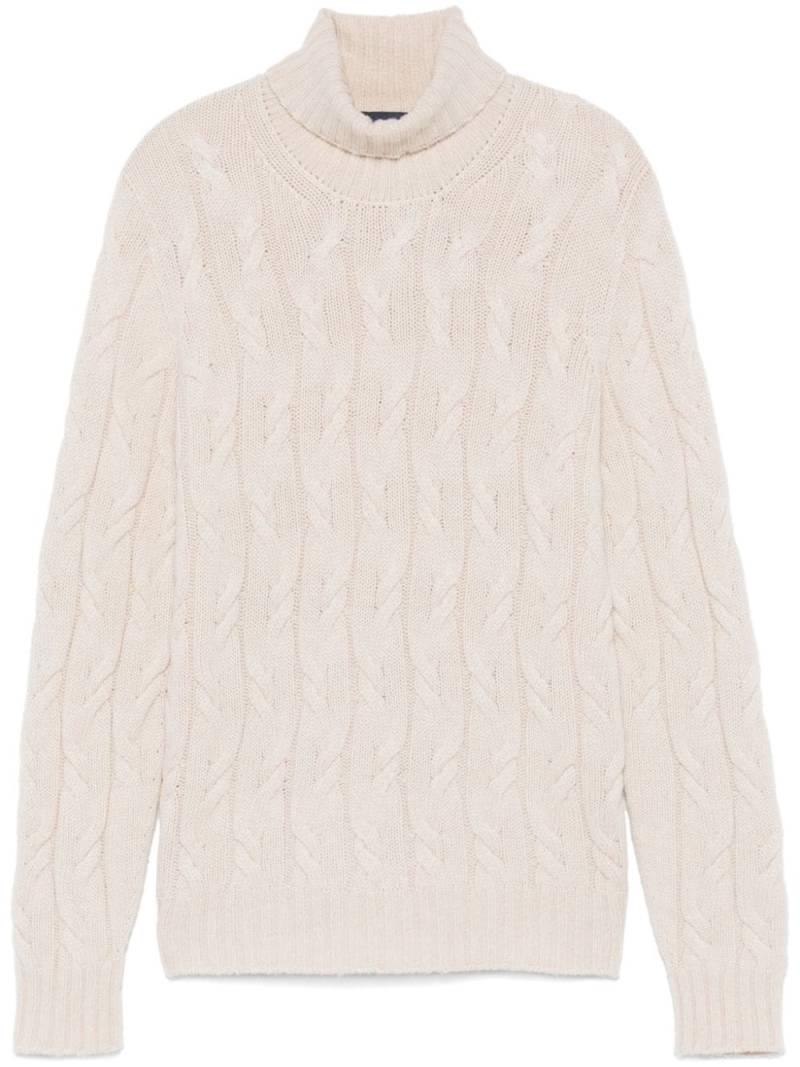 Drumohr turtleneck cashmere sweater - Neutrals von Drumohr