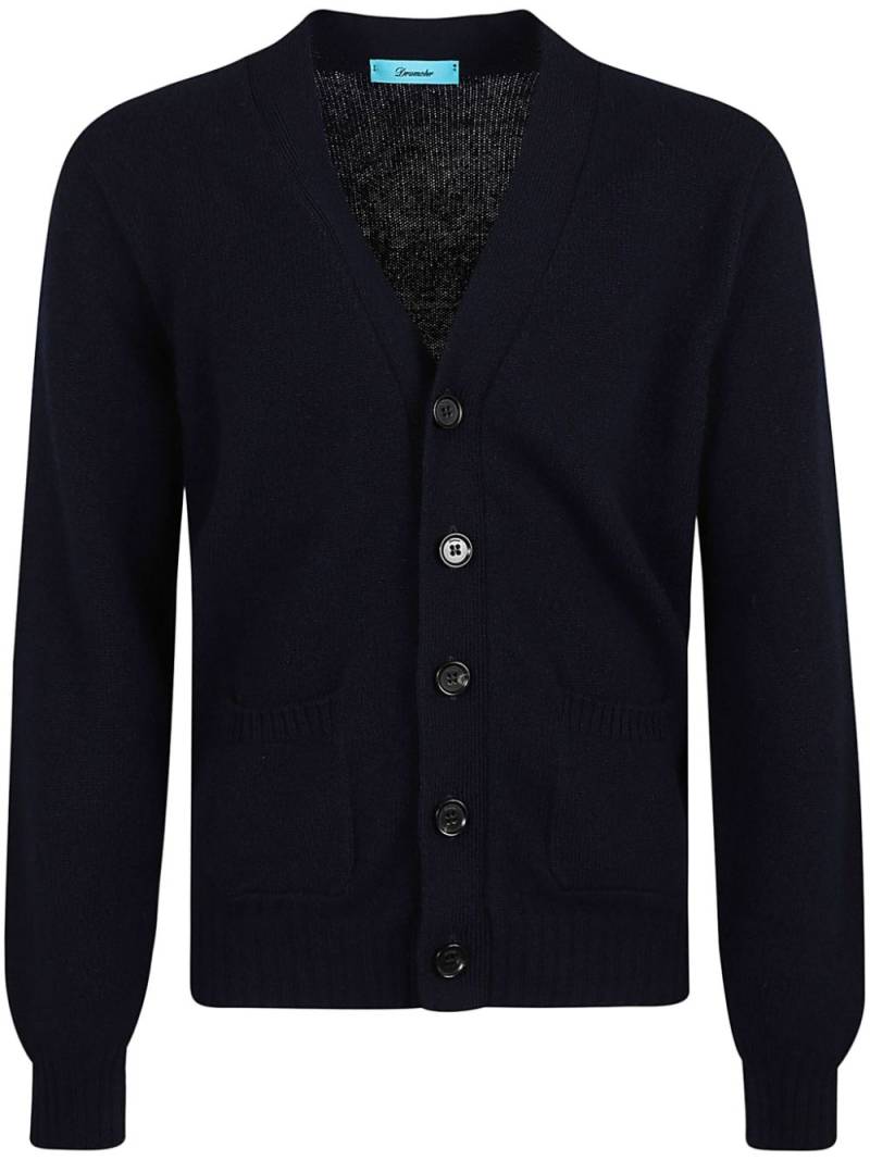 Drumohr v-neck lambs-wool cardigan - Blue von Drumohr