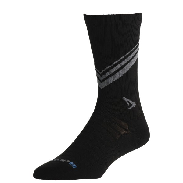 Drymax - Hyper Thin Running Crew - Laufsocken Gr M schwarz von Drymax