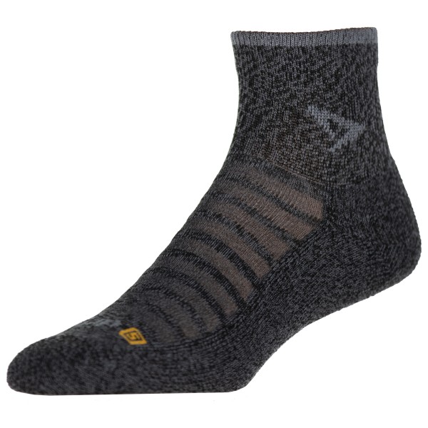 Drymax - Running Lite-Mesh 1/4 Crew - Laufsocken Gr M schwarz/grau von Drymax