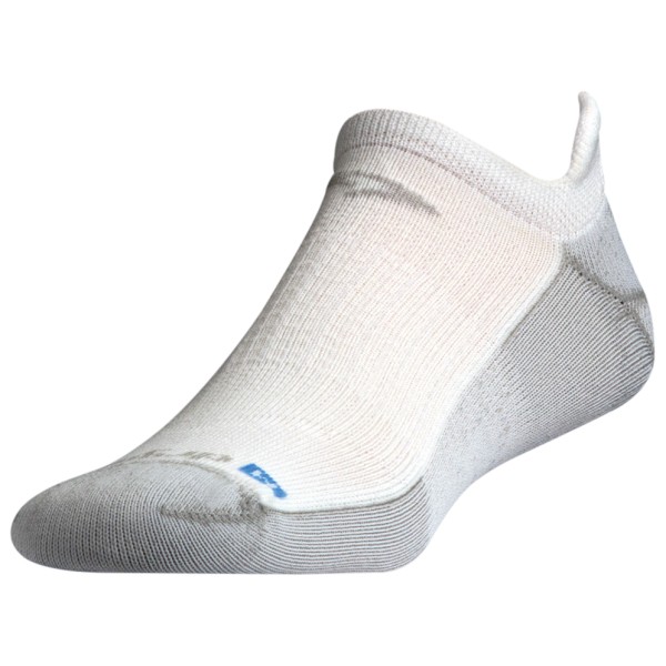 Drymax - Running No Show Tab - Laufsocken Gr M weiß/grau von Drymax