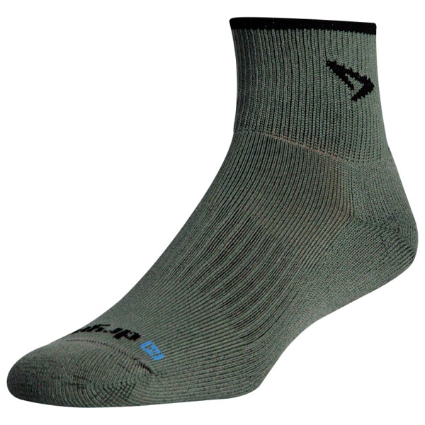 Drymax - Trail Running 1/4 Crew Turndown - Laufsocken Gr M oliv von Drymax