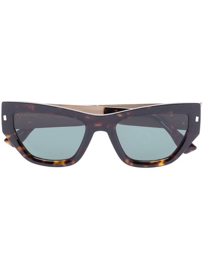 DSQUARED2 EYEWEAR D2 Hype cat-eye sunglasses - Brown von DSQUARED2 EYEWEAR