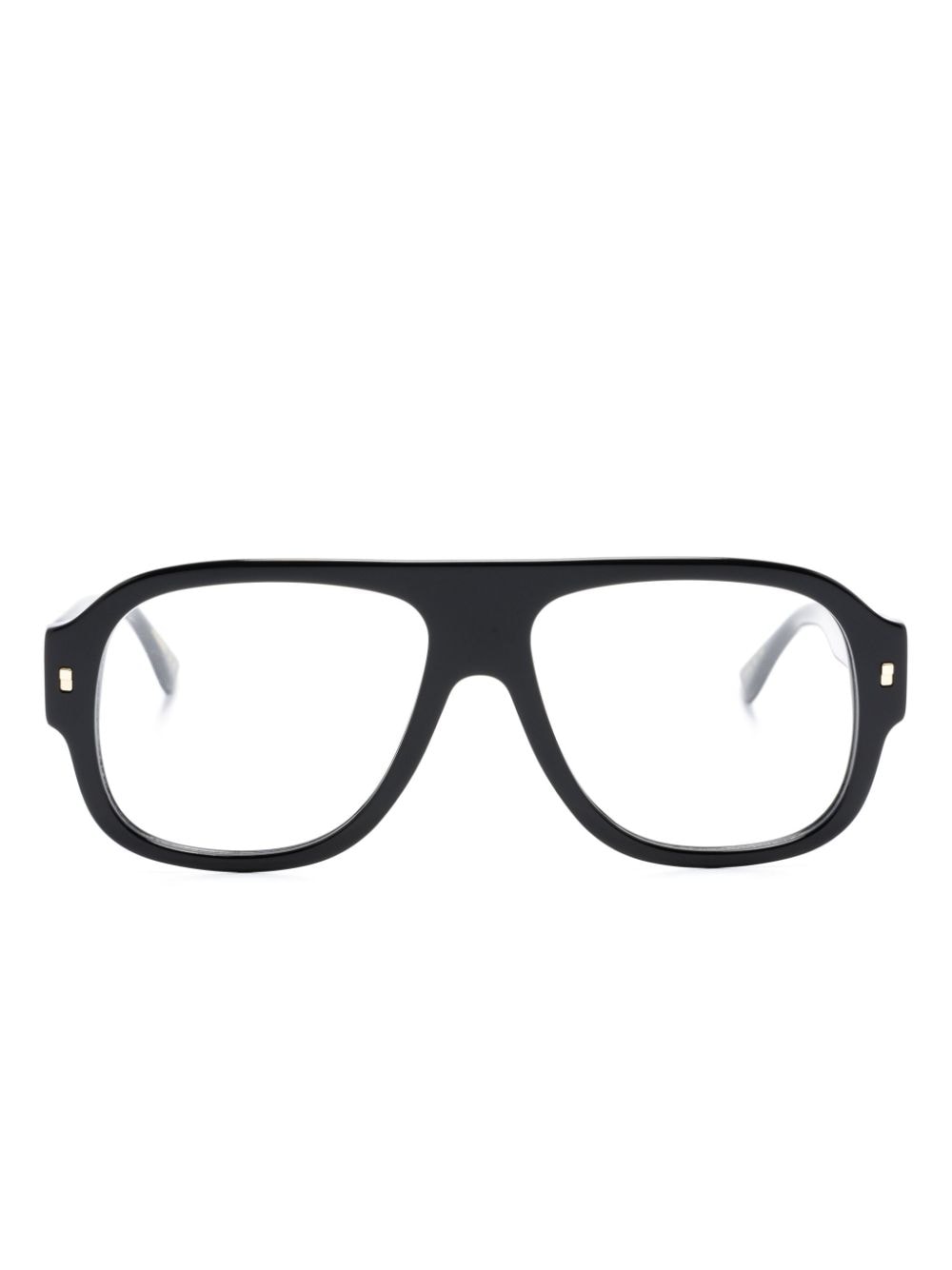 DSQUARED2 EYEWEAR Hype oversize-frame glasses - Black