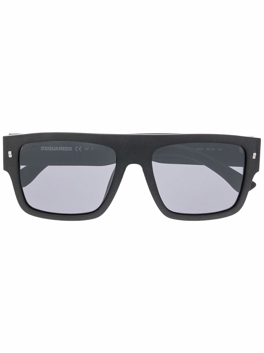 DSQUARED2 EYEWEAR debossed-logo sunglasses - Black von DSQUARED2 EYEWEAR