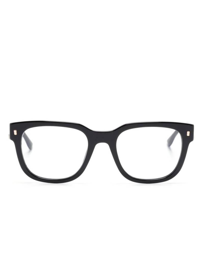 DSQUARED2 EYEWEAR glossy square-frame glasses - Black von DSQUARED2 EYEWEAR