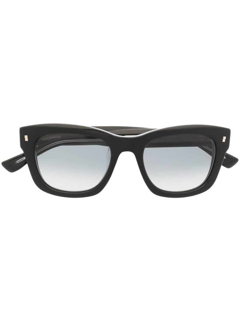 DSQUARED2 EYEWEAR gradient square-frame sunglasses - Black von DSQUARED2 EYEWEAR